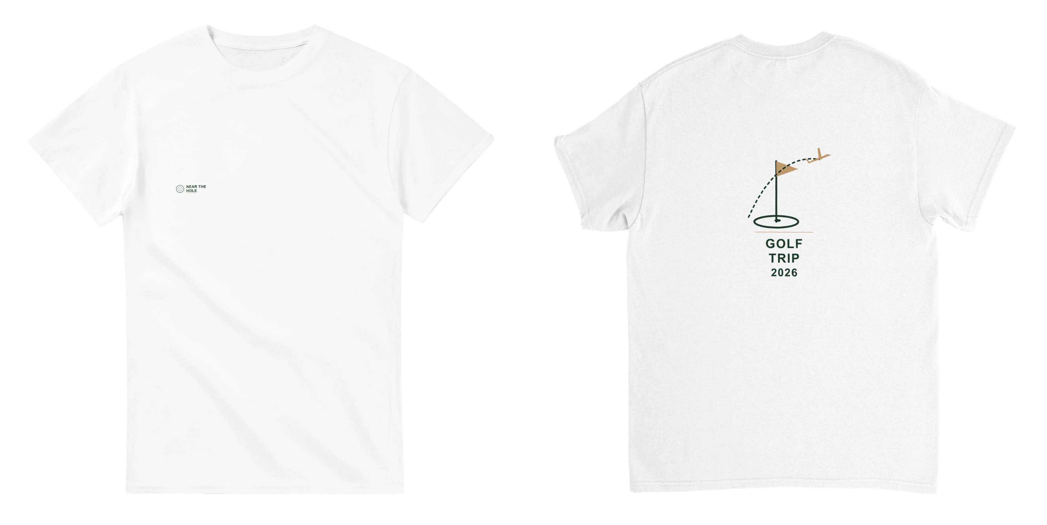 Golf Trip 2026 Tee - White - Front and Back